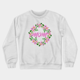 Floral mom, Forget Me Not Floral Wreath, Floral Trendy Arrows Crewneck Sweatshirt